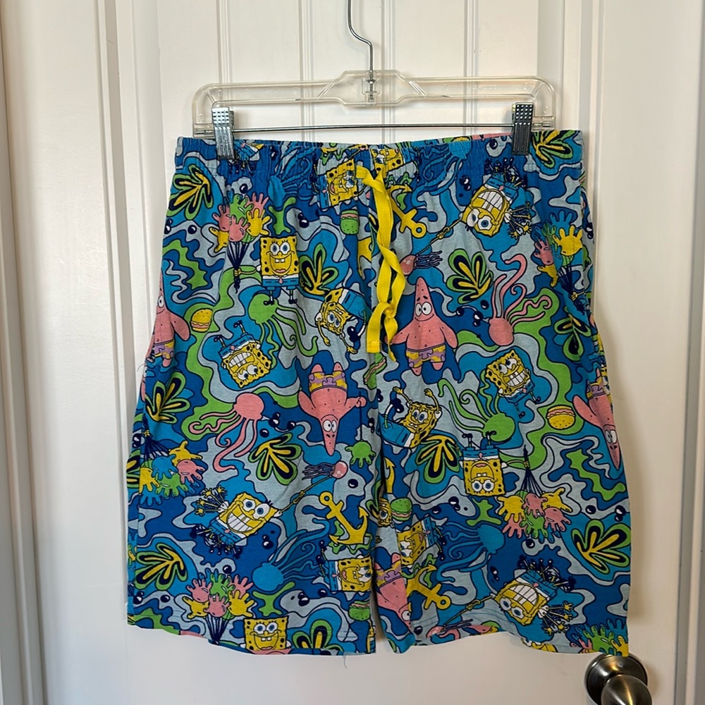Sponge Bob Square Pants cotton shorts size L unisex shorts super cute and fun
